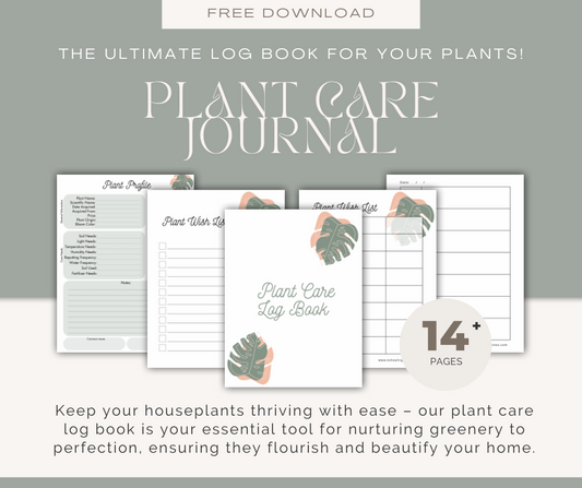 Plant Care Log Book - Digital Download